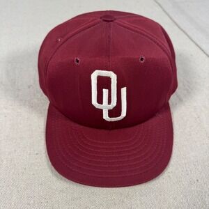Stevens Oklahoma Sooners Hat Mens L/XL Maroon Vintage Snapback USA Made